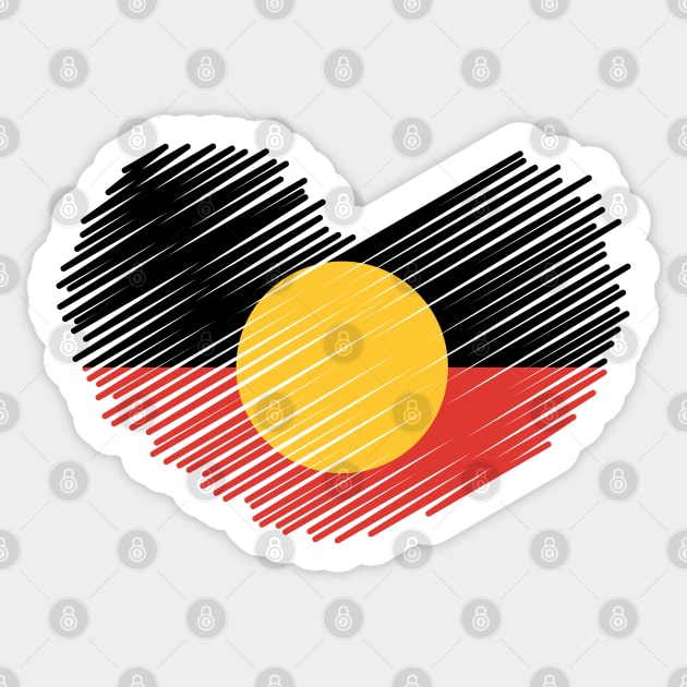 Aboriginal Flag Sticker by CF.LAB.DESIGN